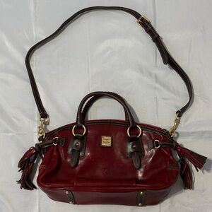 Dooney & Bourke Burgundy Leather Satchel